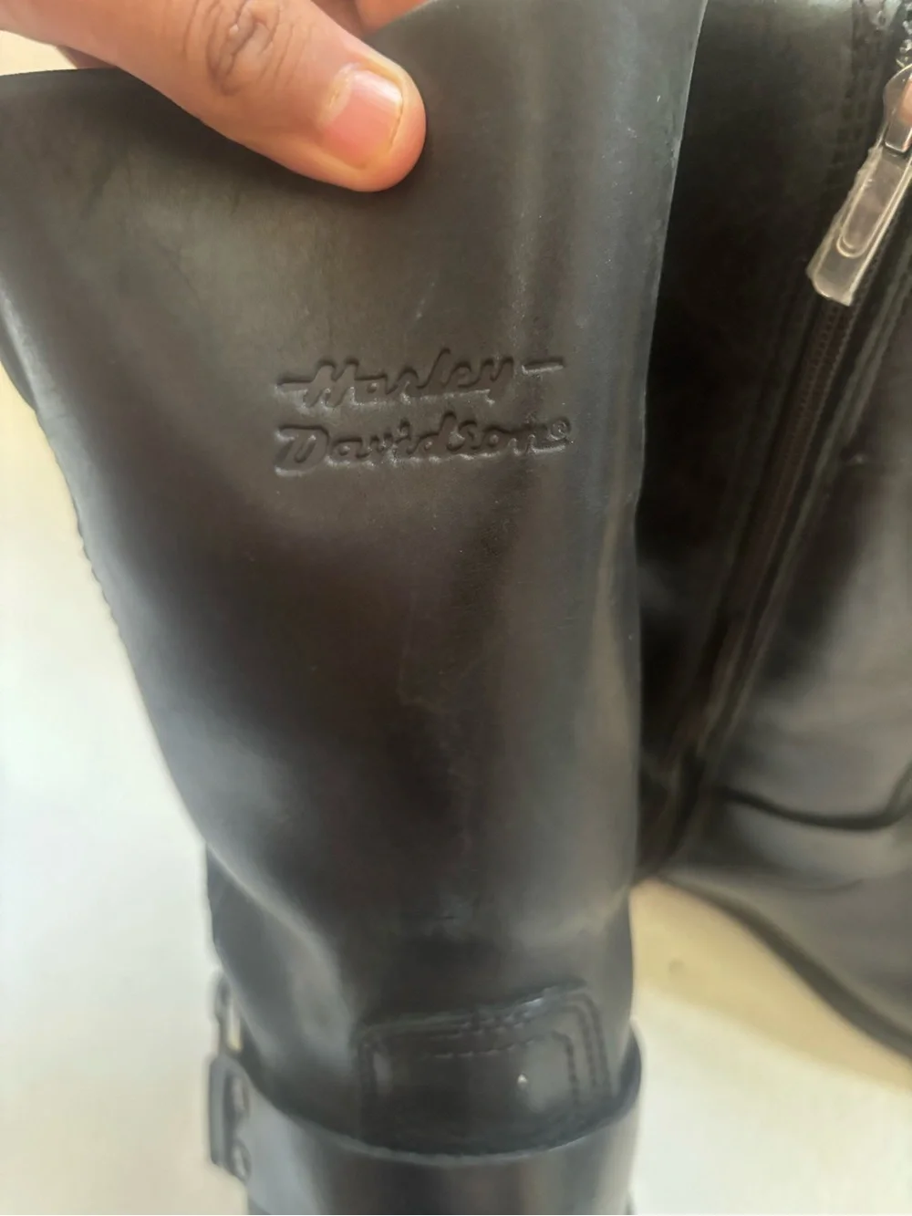 Harley Davidson Hustin 11' Waterproof Harness Motorcycle Boots D95353 Mens 7.5 M
